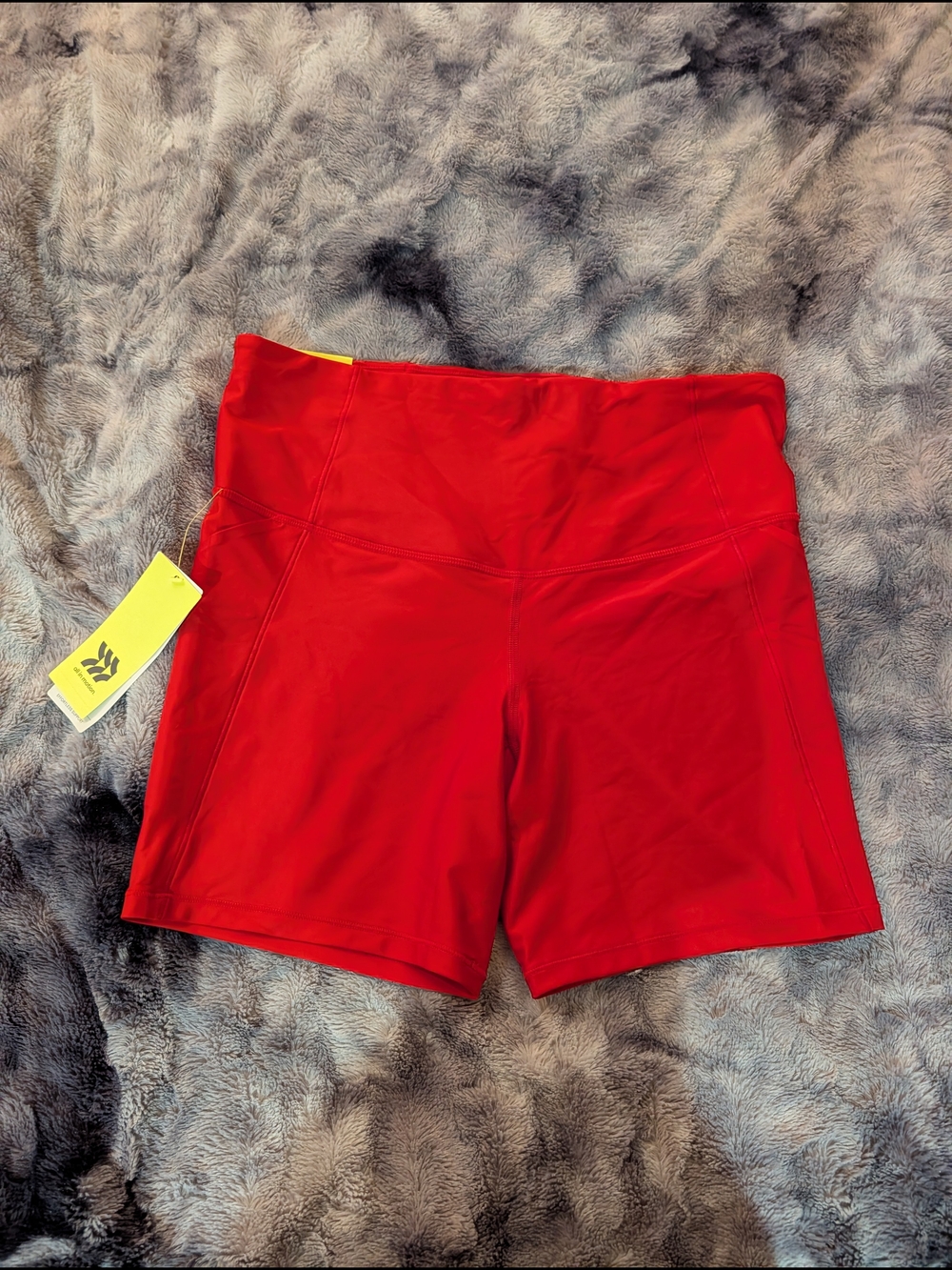all in motion High-Waist Red Active Shorts - Picture 1 of 1